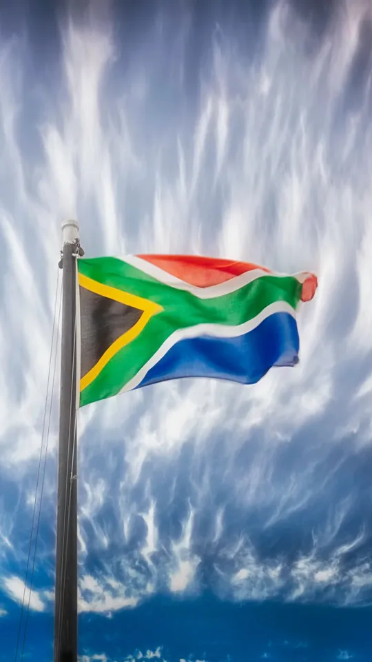 La bandiera del Sudafrica